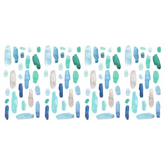 RoomMates Cool Watercolor Swatch Peel &#x26; Stick Wall Decals
